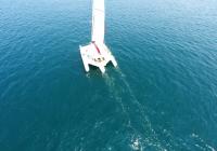 trimarano vista dall'alto
